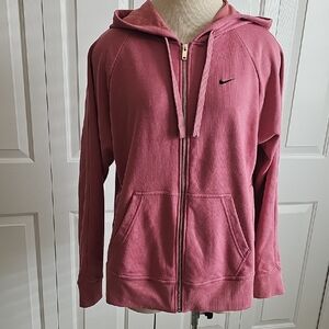 Women's Pink Nike Hoodie Jacket. Size Meduim.